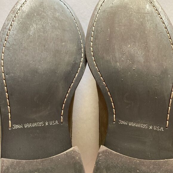 JOHN VARVATOS Men’s Suede Leather Derbys Size 9 - Picture 7 of 8